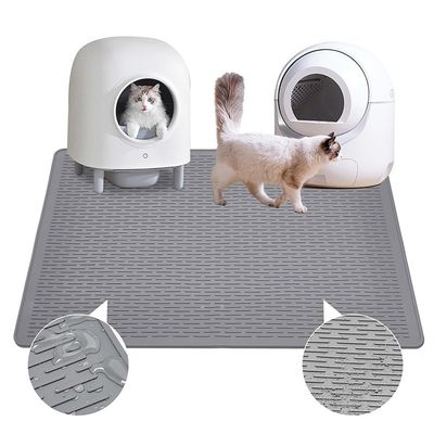 IntiMeg Tapis de litière pour chat en caoutchouc Une pièce
