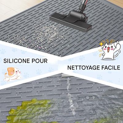 IntiMeg Tapis de litière pour chat en caoutchouc