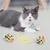 IntiMeg 4pcs Balle de laine colorées pour chats