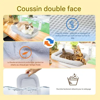 IntiMeg Hamac pour chat ultra doux