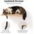 UAMLY Étagère Murale Flottante avec Tapis Griffoir pour Chat