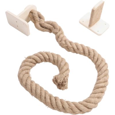 UAMLY Arbres à chat muraux avec corde d'escalade 173cm