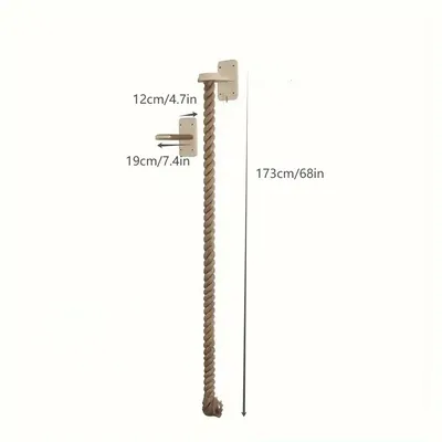 UAMLY Arbres à chat muraux avec corde d'escalade