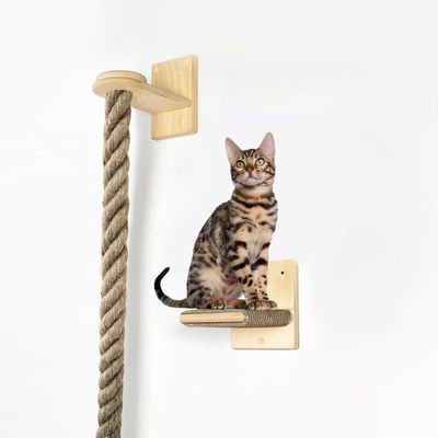 UAMLY Arbres à chat muraux avec corde d'escalade