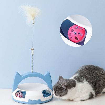 UAMLY Jouet rotatif à plumes pour chat