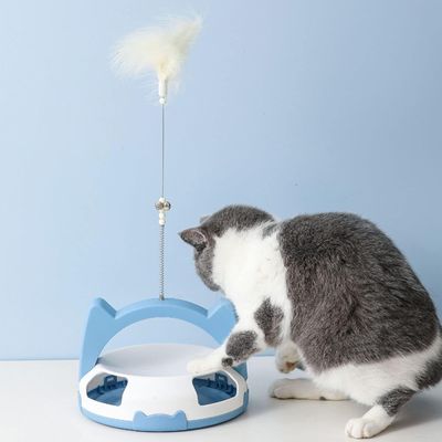 UAMLY Jouet rotatif à plumes pour chat