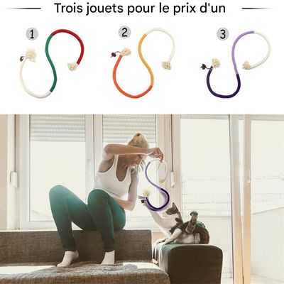 IntiMeg Trois jouets en corde pour chats