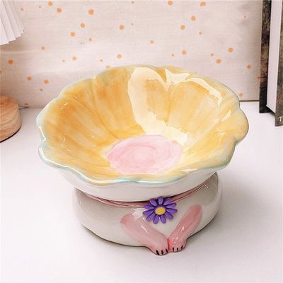 UAMLY Cuencos para gatos con forma de flor