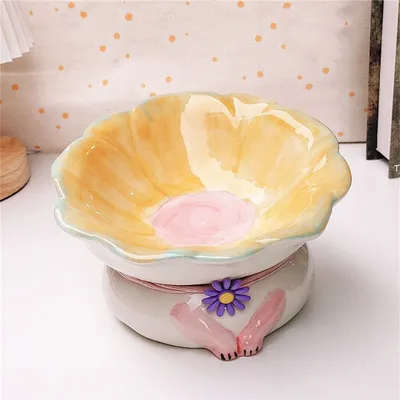 UAMLY Gamelles pour chats en forme de fleur