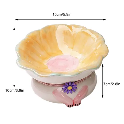 UAMLY Gamelles pour chats en forme de fleur