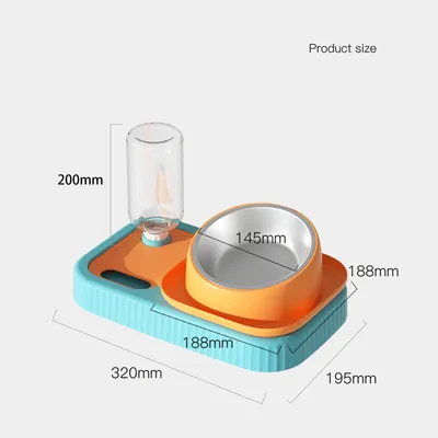 UAMLY Ensemble de bols d'eau et de nourriture pour chat