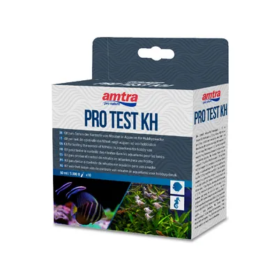 Amtra Test KH Aquarium – Kit Dureté Carbonatée Eau Douce/Salée