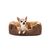 lionto coussin chien doux avec entrée basse et coussin réversible