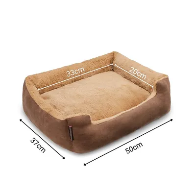 lionto coussin chien doux avec entrée basse et coussin réversible