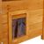 lionto maison pour chat en bois avec toit étanche et zones de repos