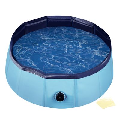 Fudajo Piscine pour chiens - pataugeoire antidérapante pour chiens, pliable