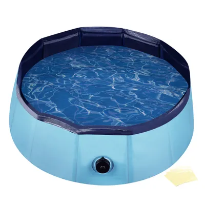 Fudajo Piscine pour chiens - pataugeoire antidérapante pour chiens, pliable