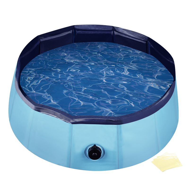 Fudajo Piscine pour chiens - pataugeoire antidérapante pour chiens, pliable
