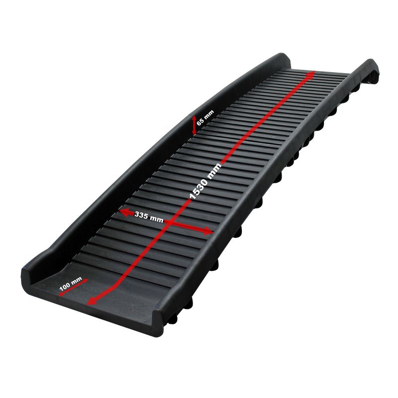 Wiltec Rampe d'accès pour chien et animaux – 1560 x 400 x 100 mm – capacité