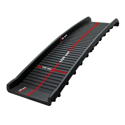 Wiltec Rampe d'accès pour chien et animaux – 1560 x 400 x 100 mm – capacité