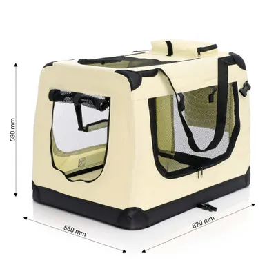 Fudajo Caisse de transport - taille XL / 82 x 56 x 58 cm / charge max 20 kg Fudajo Caisse de transport - taille XL / 82 x 56 x 58 cm / charge max 20 kg