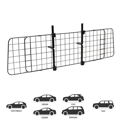 WilTec Grille pour chien en voiture - Grille de séparation universelle pour