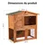Wiltec Clapier – 1015 x 510 x 1000 mm – 2 étages – Toit bitumé – en Bois de