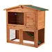 Wiltec Clapier – 1015 x 510 x 1000 mm – 2 étages – Toit bitumé – en Bois de