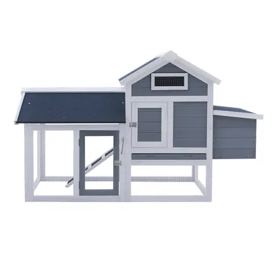 Wiltec Poulailler avec Nichoir et Enclos – 1520 x 520 x 920 mm – en Bois de