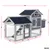 Wiltec Poulailler avec Nichoir et Enclos – 1520 x 520 x 920 mm – en Bois de