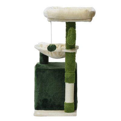 Fudajo Arbre à chat Forme de cactus Arbre d’escalade de Grattage 75cm avec