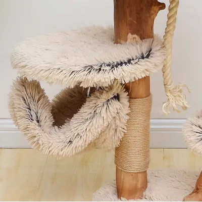 Fudajo Arbre à chat - 87,5 cm de haut - design ludique - Meuble grattage fé