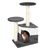 Wiltec Arbre à chat - 71 cm de haut - avec Niche et perchoirs - Meuble grat