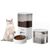 Fudajo Distributeur de nourriture et d'eau 28,3 x 18 x 29,8 cm / 19,8 x 16,