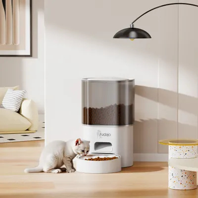 Fudajo Distributeur de nourriture et d'eau 28,3 x 18 x 29,8 cm / 19,8 x 16,