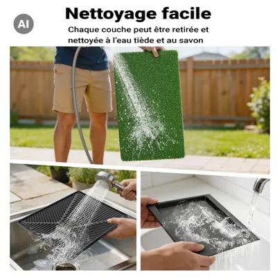 Fudajo Toilette pour chiens – 63 x 51 cm – avec Gazon artificiel et Bac col Fudajo Toilette pour chiens – 63 x 51 cm – avec Gazon artificiel et Bac col