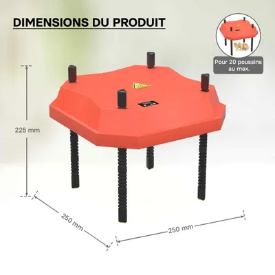 Fudajo Panneau chauffant – 25 x 25 cm – 30 W – pour élevage de 20 poussins