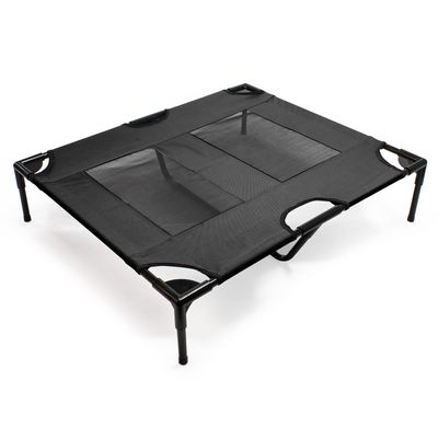 Wiltec Transat pour chiens et chats – couleur Grise – L / 92 x 77 x 20 cm –