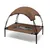 Wiltec Transat pour chiens et chats avec Toit – couleur Marron – M / 76 x 6 Wiltec Transat pour chiens et chats avec Toit – couleur Marron – M / 76 x 6