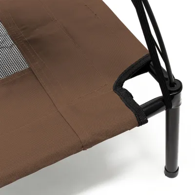Wiltec Transat pour chiens et chats avec Toit – couleur Marron – M / 76 x 6 Wiltec Transat pour chiens et chats avec Toit – couleur Marron – M / 76 x 6