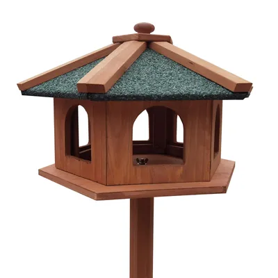 Toboli Mangeoire sur pied – 115 cm – en Bois de sapin – avec Fenêtres – Abr