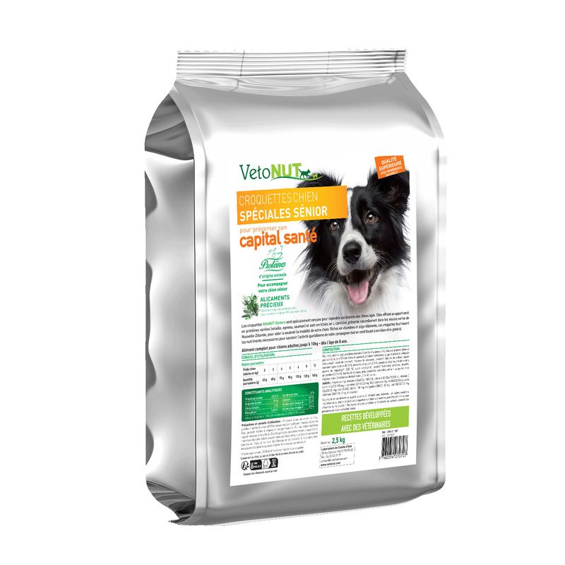 Croquettes chien spécial sénior