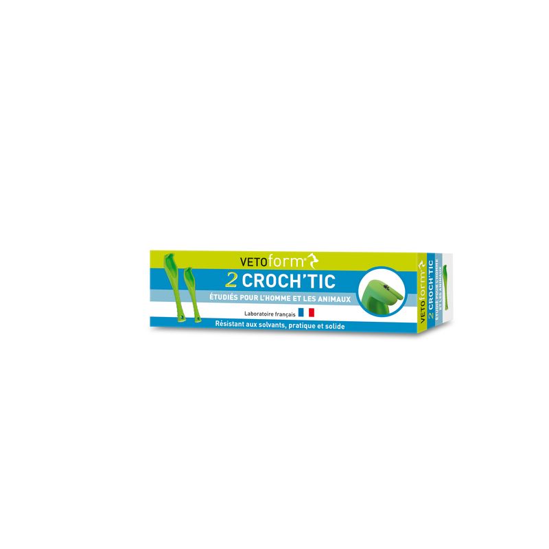 Tire tique croch'tic x2 chien et chat