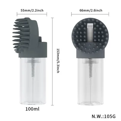 IntiMeg Brosse de nettoyage en silicone pour chiens et chats