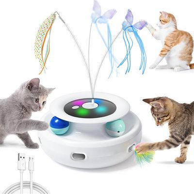 IntiMeg Jouet interactif électrique 3 en 1 pour chat