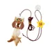 IntiMeg Jouet en plumes rétractable pour chat
