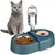 IntiMeg Distributeur d’eau et de nourriture 2-en-1 pour chien et chat