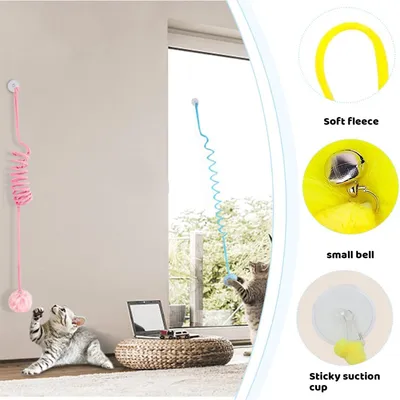 IntiMeg Balles de jouet en peluche pour chat