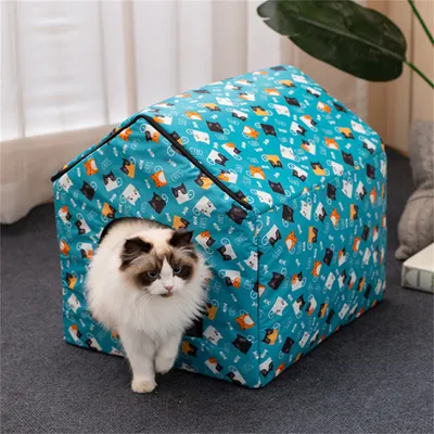 FurryFusion - Maison climatisée pour chats  (48 * 42 * 14cm)