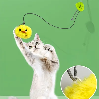FurryFusion Balle sonore en peluche pour chats